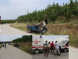 Mut'ta Taktak Motoru Devrildi 5 Yaralı